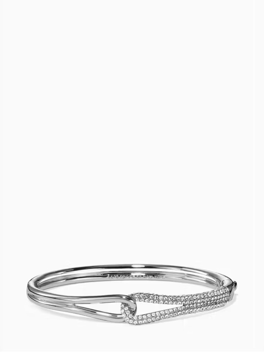 Kate Spade Get Connected Pave Loop Bangle Bracelet - Silver